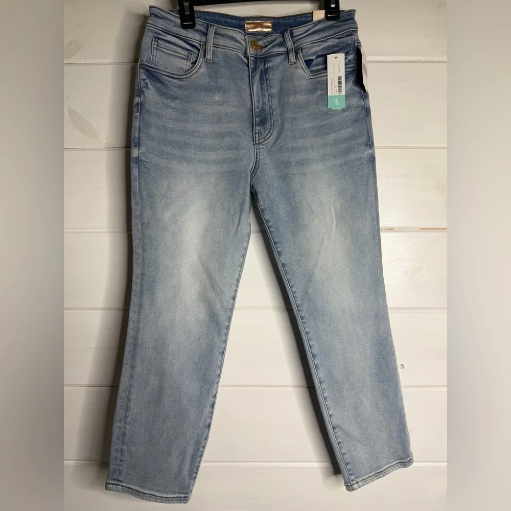 NWT Kut from the Kloth Catherine High Rise Crop Straight Jeans size 10 - Picture 3 of 7